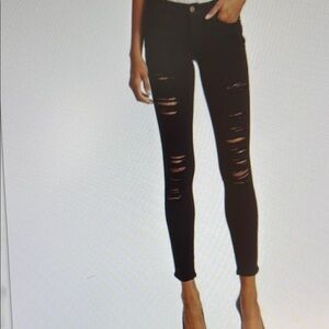 FRAME Le Color Mid-Rise Skinny Distressed Jeans Size 29